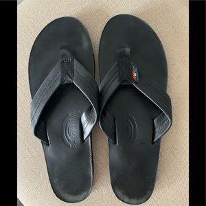 Rainbow sandals size 9 black